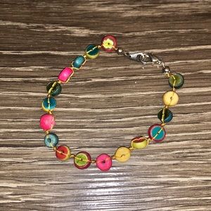 multicolored bead bracelet